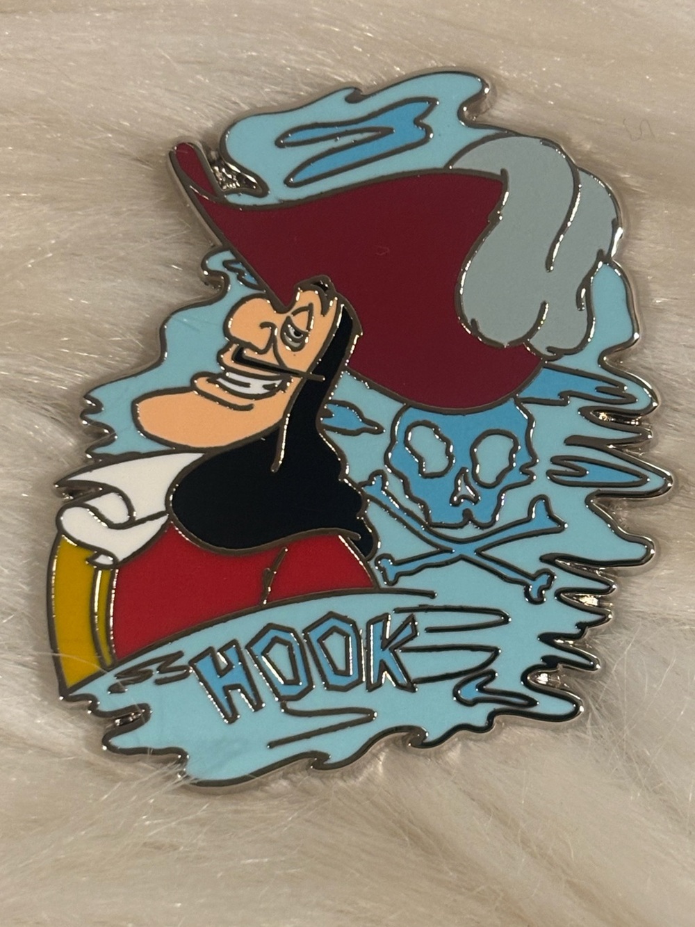 Disney Pin Captain Hook Villains Booster Peter Pan Skull